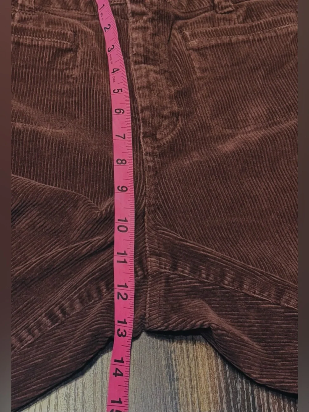 Vintage J. Crew Brown Corduroy Women’s High-Rise Flared Pants, Sz 29. NWOT - Picture 12 of 14